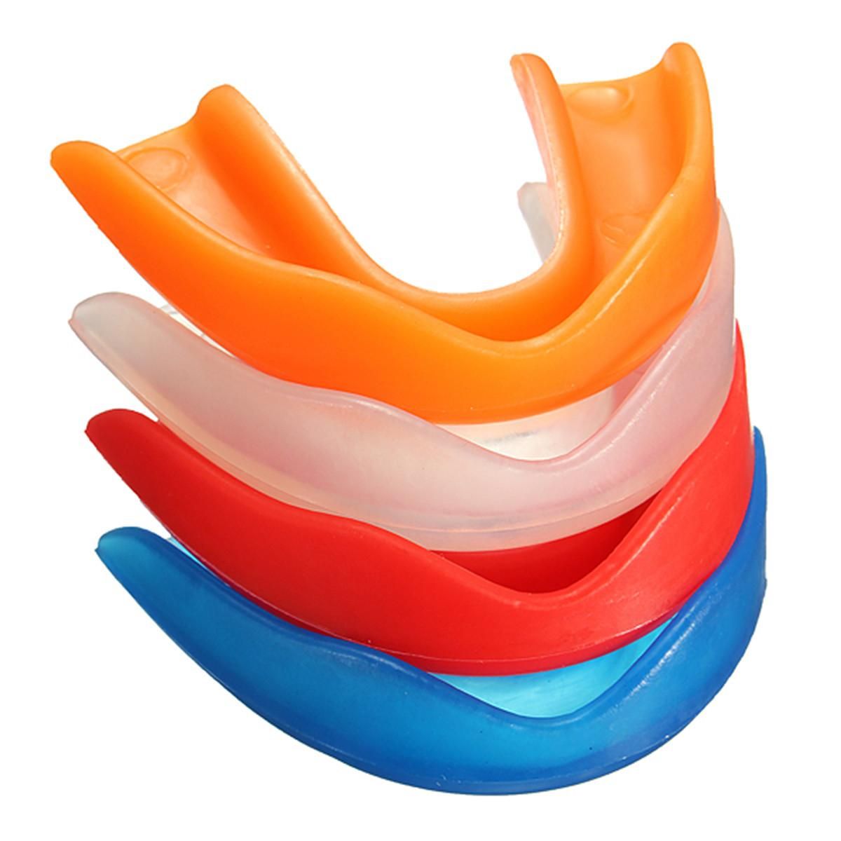 Transparente y Blanco Desconocido Profesional Suave EVA Fútbol Fútbol Baloncesto Boxeo tailandés Protector bucal Karate Adulto Muay Seguridad Protector bucal Protector Dental
