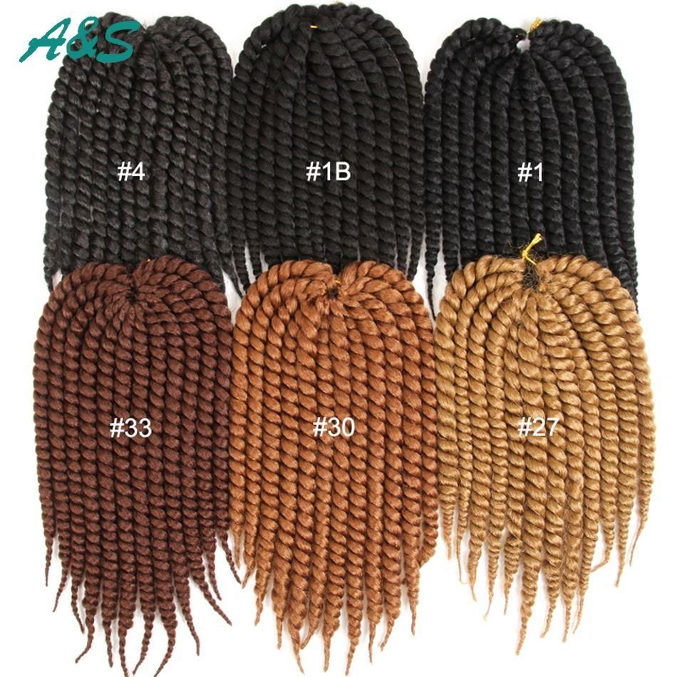 color #4 #33 #30 #27 #bug 12 roots/pack havana mambo twist Senegalese twist  crochet hair