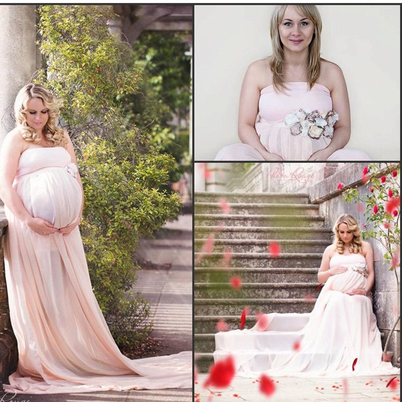 pink baby shower dress plus size