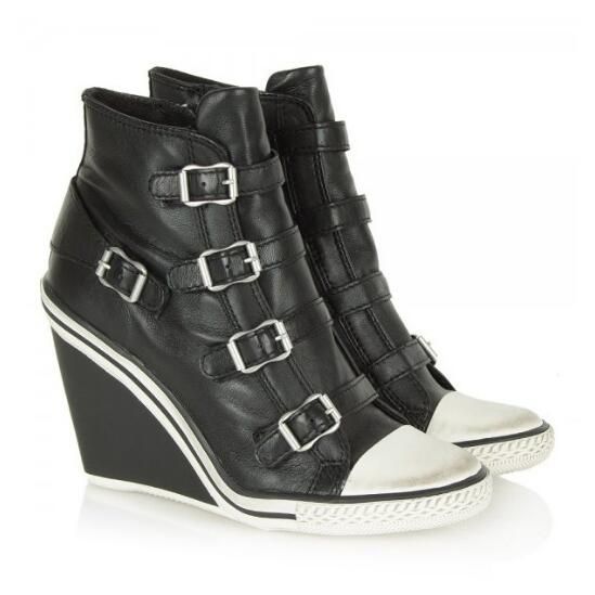 hi top wedge sneakers