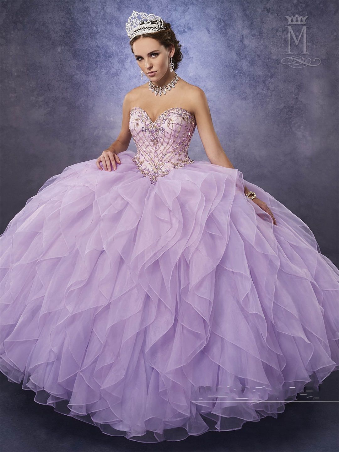 lilac purple quinceanera dresses