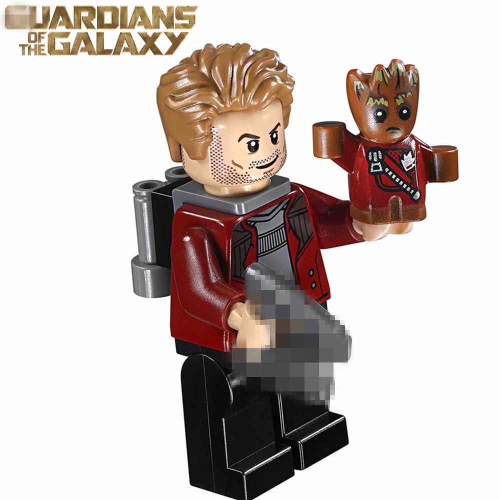 Wholesale Star Lord With Baby Groot Guardians Of The Galaxy Super Heroes Avengers Diy Minifig Assemble Building Blocks Kids Toys From Xuyijay 16 07 Dhgate Com
