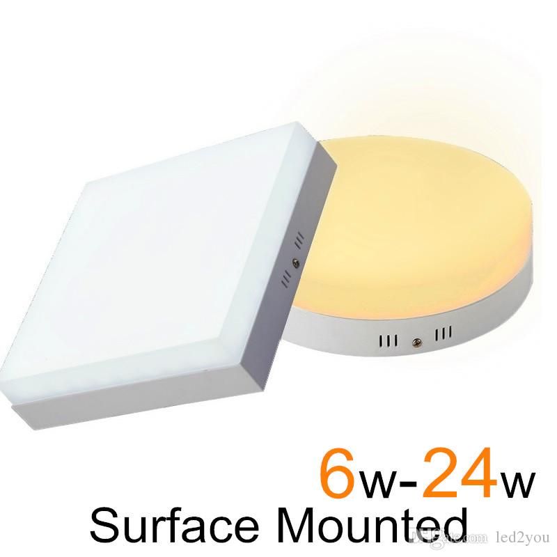 Surface Mounted led downlights 6w 12w 18w 24w led recessed ceiling down lights ac 85-265v + Drivers