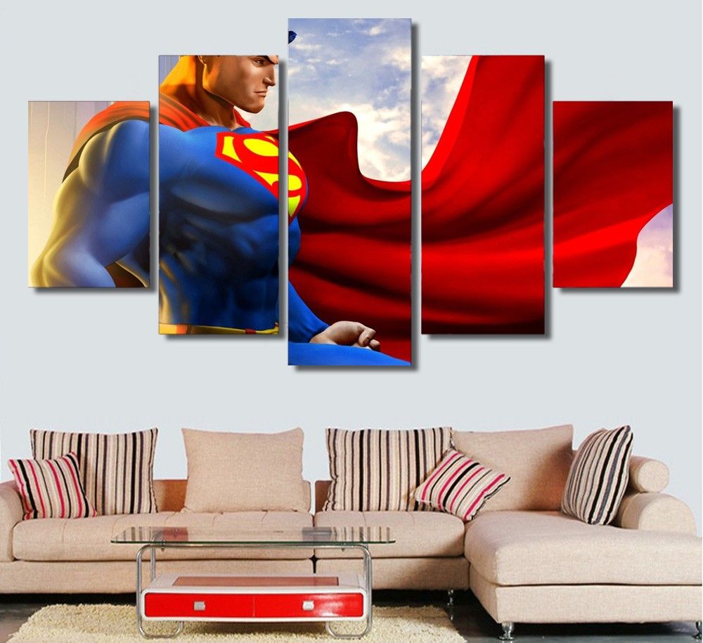 2019 Hd Printed Superman Of Steel Comics Painting Canvas Print Room Decor Print Poster Picture Canvas Large Wall Art Panels From Watchsaler 38 06