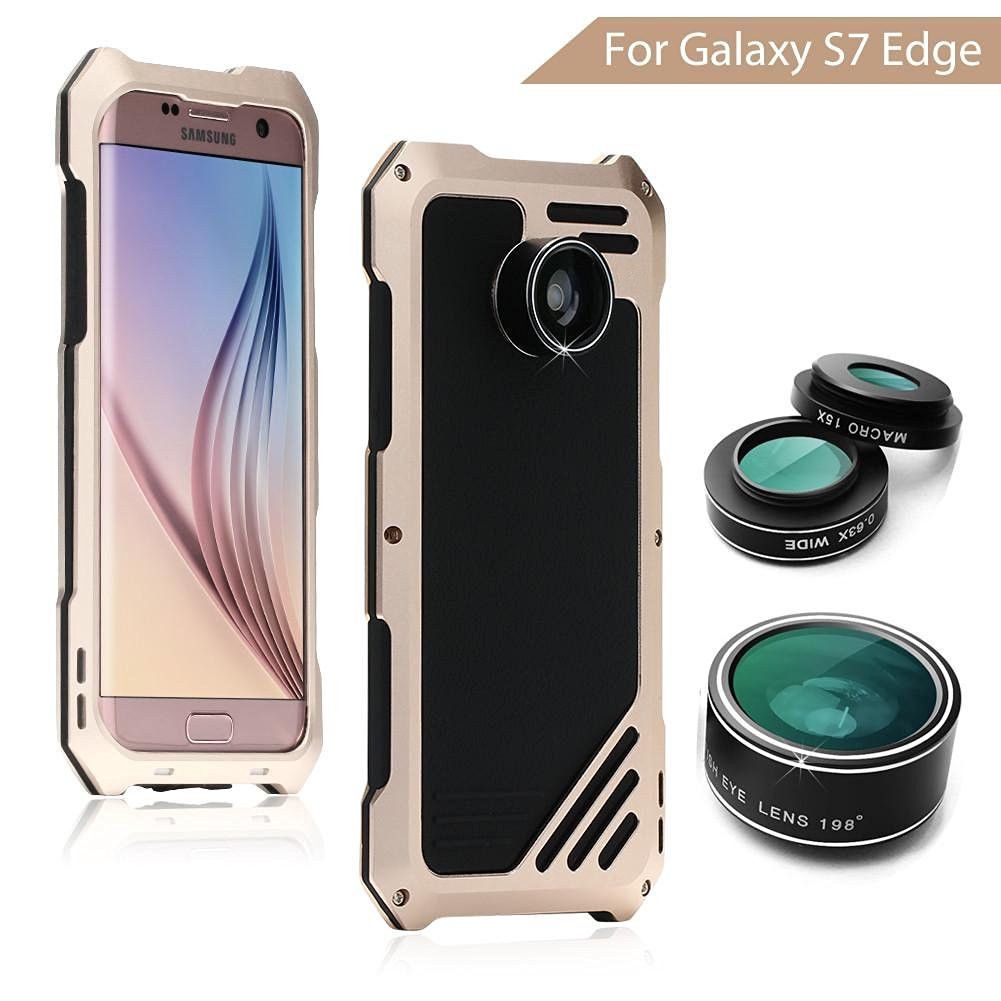 Para Samsung Galaxy Edge Kit para lentes de cámara Funda de aluminio a