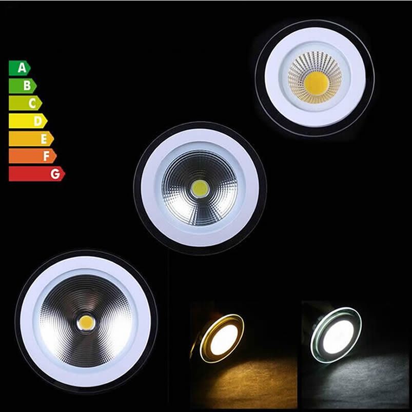 Groothandel CREE COB Downlights 10W 15W 20W DIMBARE LED Plafondverlichting 90-260V Nature White 4000K + Drivers 120angle Cerohs SAA
