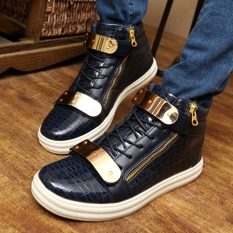 mens casual buckle shoes