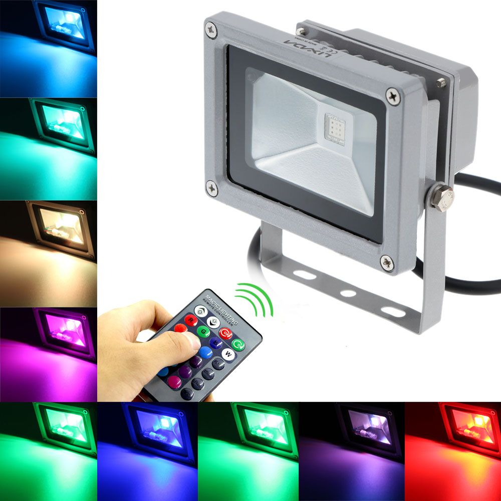Lixada Outdoor 10w Waterproof Ip65 Led Flood Light Rgb Color Lixada Outdoor 10w Waterproof Ip65 Led Flood Light Rgb Color Changing Wall Washer Lamp Lighting