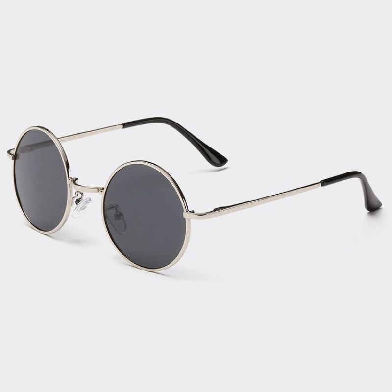 Round Retro Vintage Circle Style Sunglasses Colored Metal Frame Small frame 45mm and 55 mm 