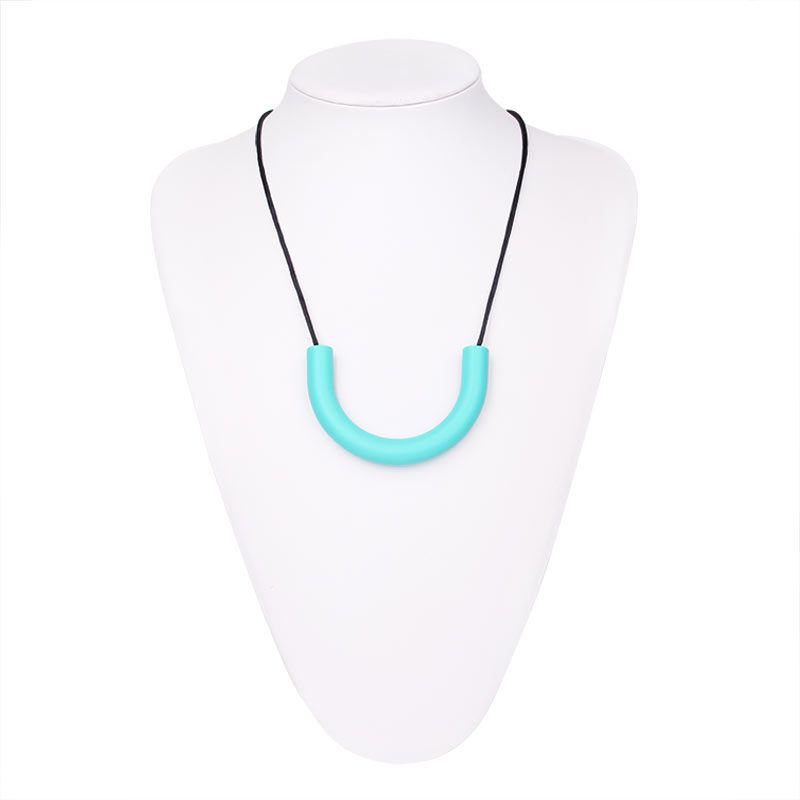 20pcs Teething Necklace Nursing Teether Baby BPA Free Silicone Round Beads Chain