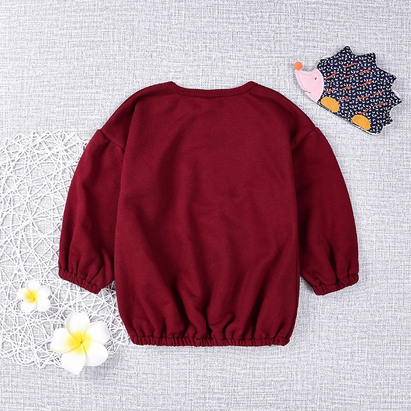 Warm Sweatshirt Winter Girls Kid Long Sleeve Puff Tops Cute Fashion Accessories
