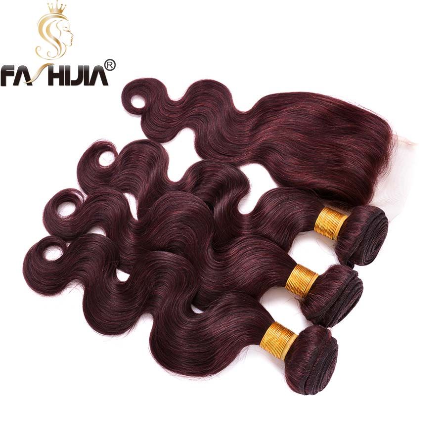 2020 Brazilian Virgin Human Hair Bundles With Closure Lace 4 4