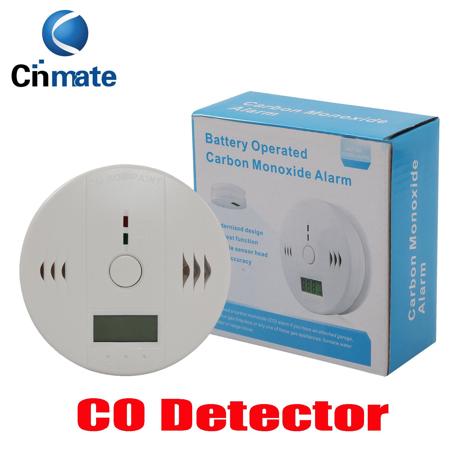 5p CO Carbon Monoxide Tester Alarm Warning Sensor Detector Gas Fire