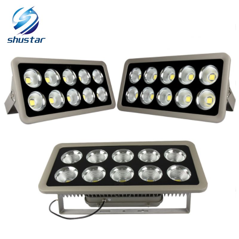 compre proyector led de la ca 85 265v cob 200w 300w 400w 500w reflector de iluminacion de inundacion proyector impermeable al aire libre de la lampara