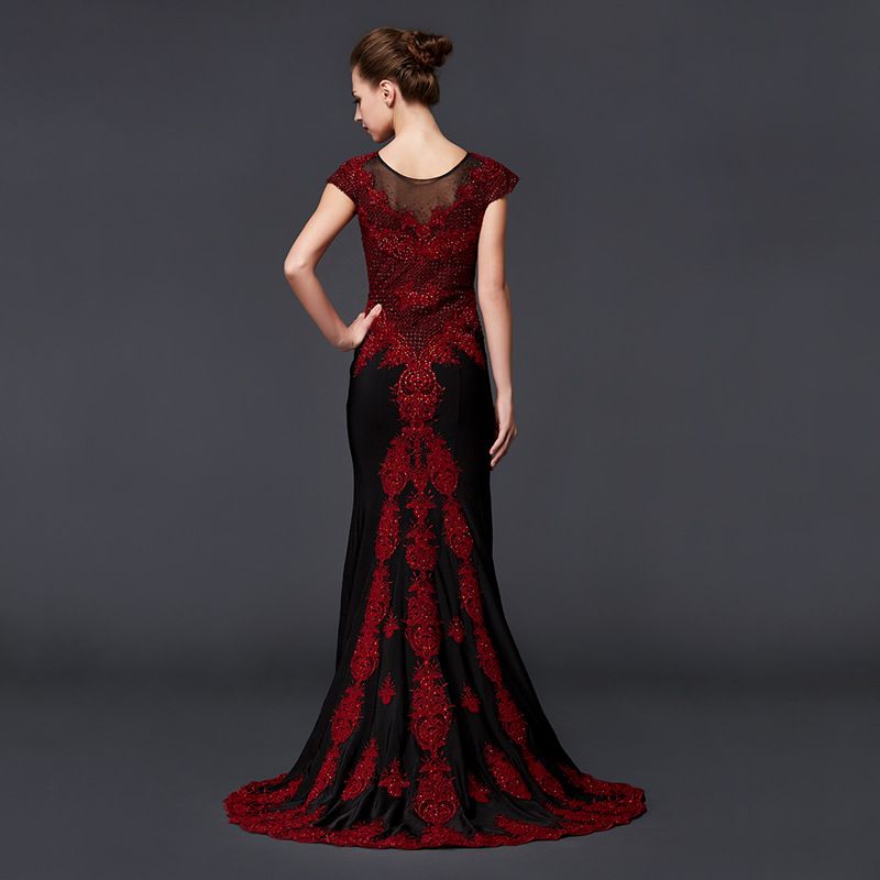 black crystal gown