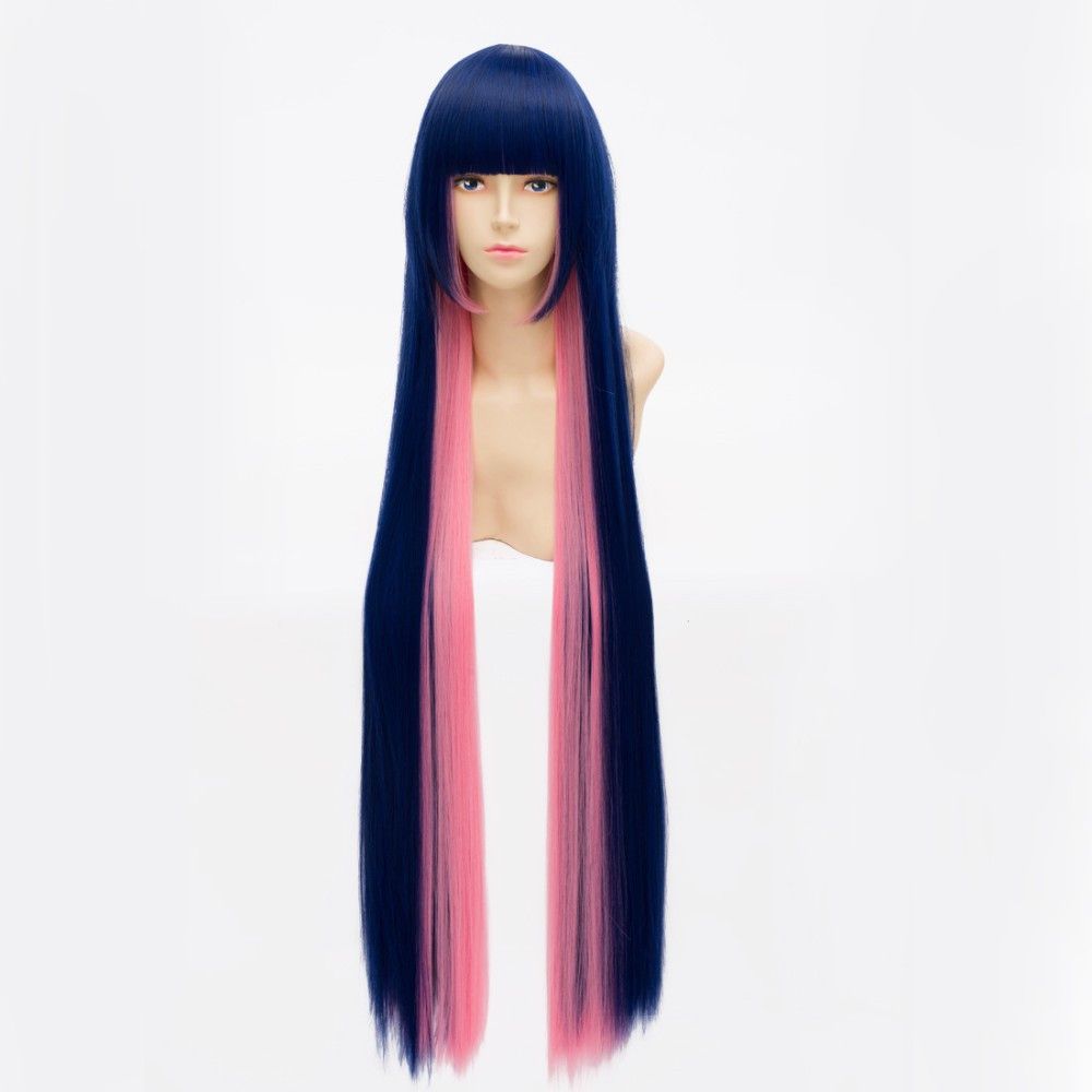 Panty/&Stocking with Garterbelt Stocking long Straight Cosplay Wig 100cm