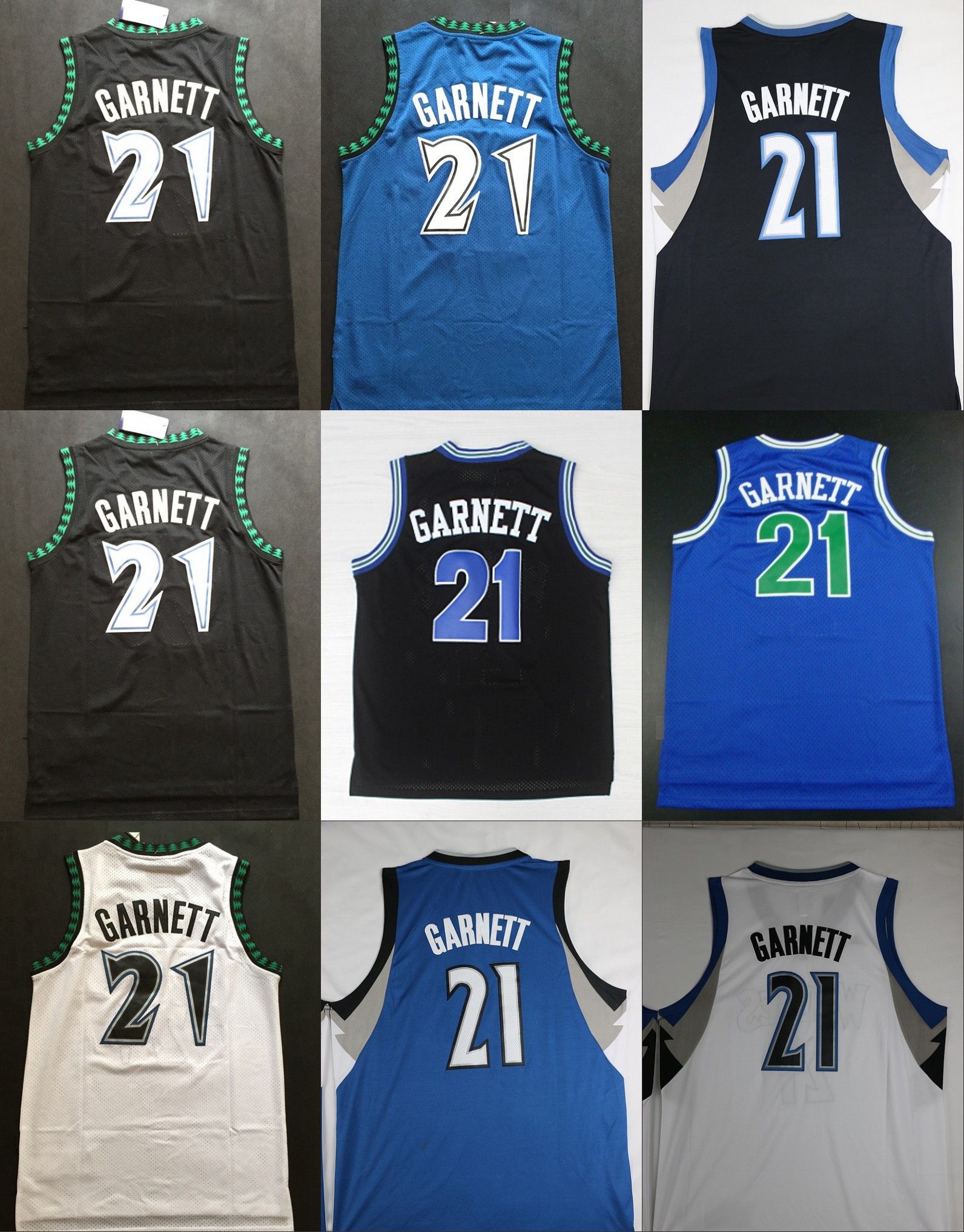 Kevin Garnett Rookie Basketball Jerseys 