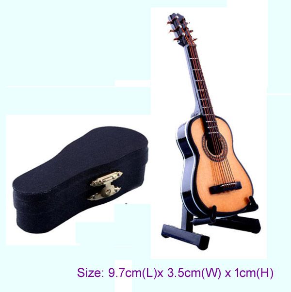 1:12 Casa Delle Bambole In Miniatura Strumento Musicale Chitarra Acustica 1:12 Casa Delle Bambole In Miniatura Strumento Musicale Chitarra Acustica