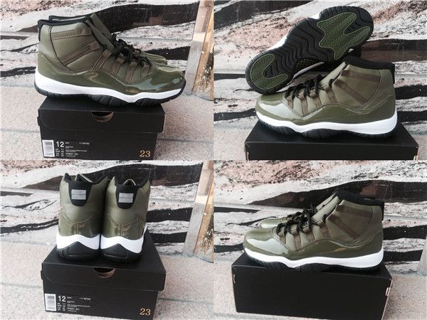 olive green and gold 11s