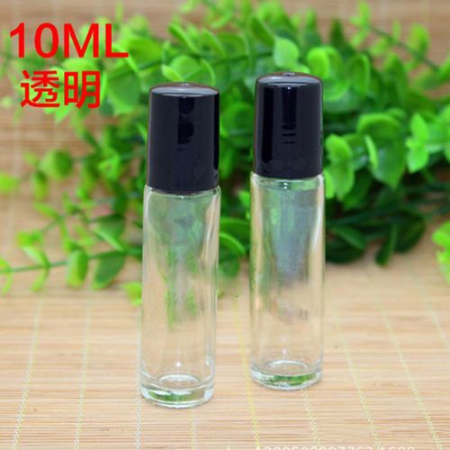 Clear Bottles With Black Cap