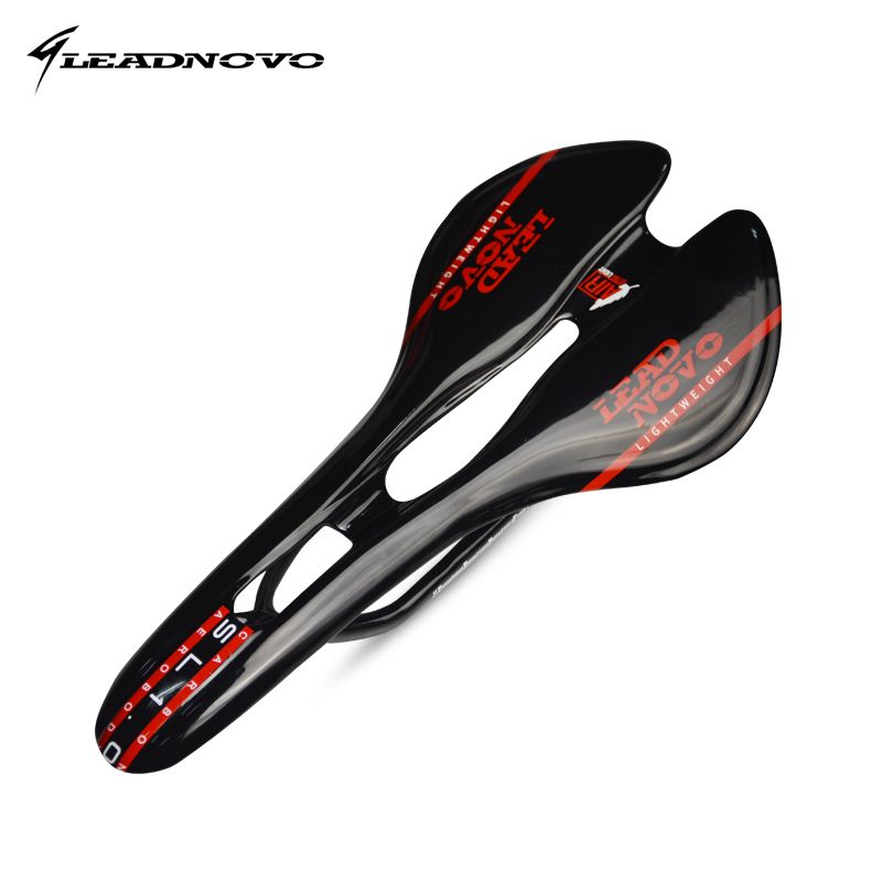 2020 Leadnovo Carbono Saddles Bicycles Hollow Breathable White Red Grey