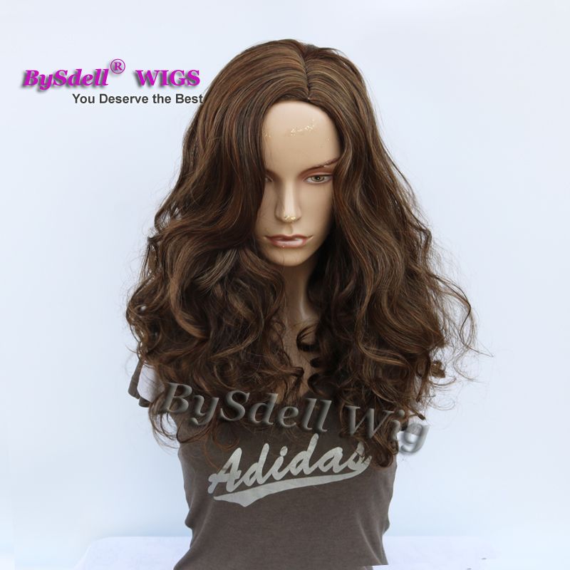 Newest Cheap Synthetic Wig Medium Length Loose Curly Mixed Coffee Brown Color Cheap Wigs For African American Black White Women From Tthouse2 22 91 Dhgate Com