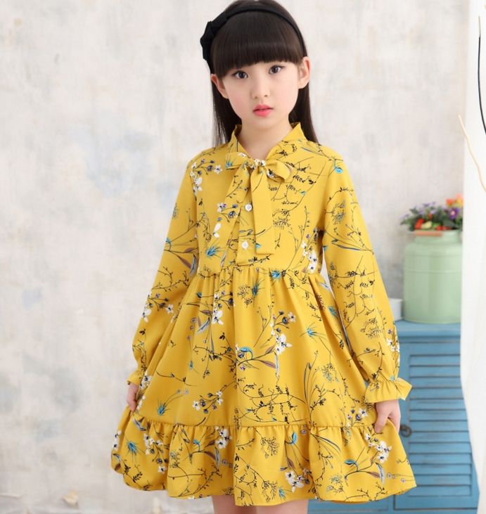 kids chiffon dress