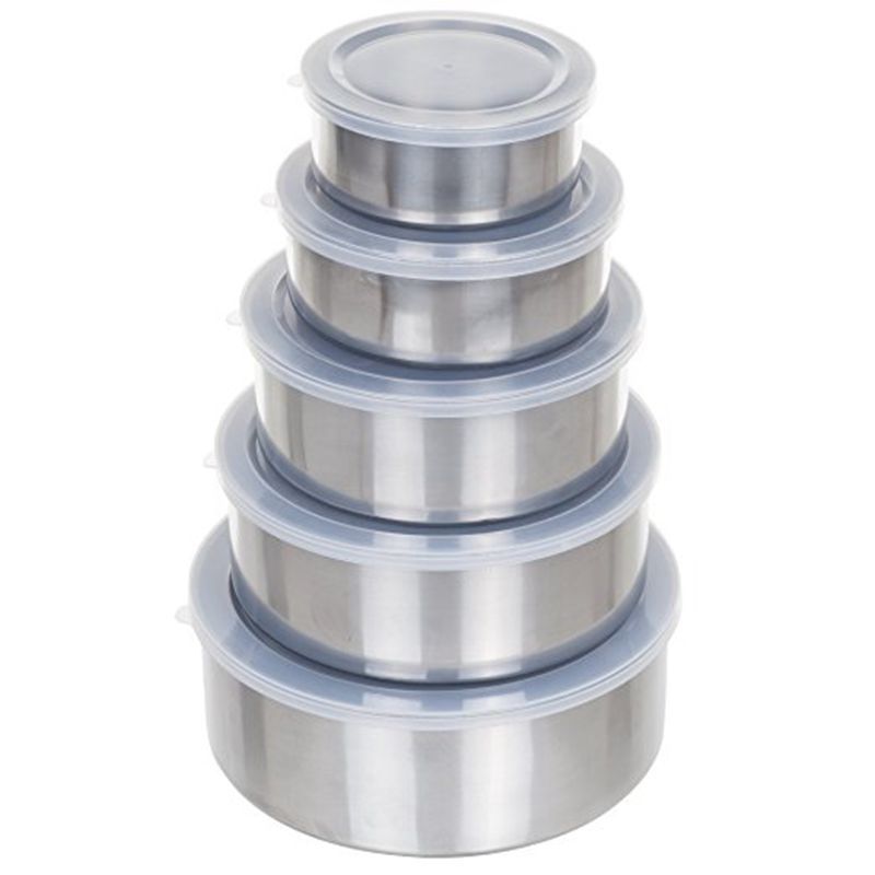 Easy To Use Stainless Steel Bowl Set Or Food Storage Containers With Lids Cool Dinnerware Sets Corelle From Cakestencil1 13 94