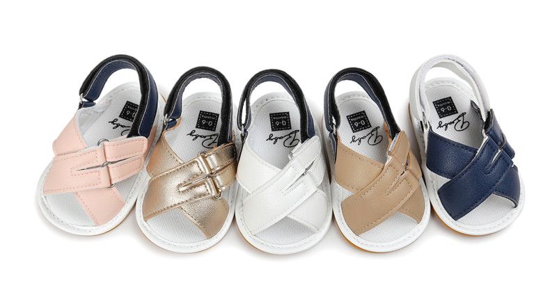 Randolly Toddler Shoes,Kids Baby Girls Summer Cross Elastic Band Princess Roman Shoes Beach Sandals