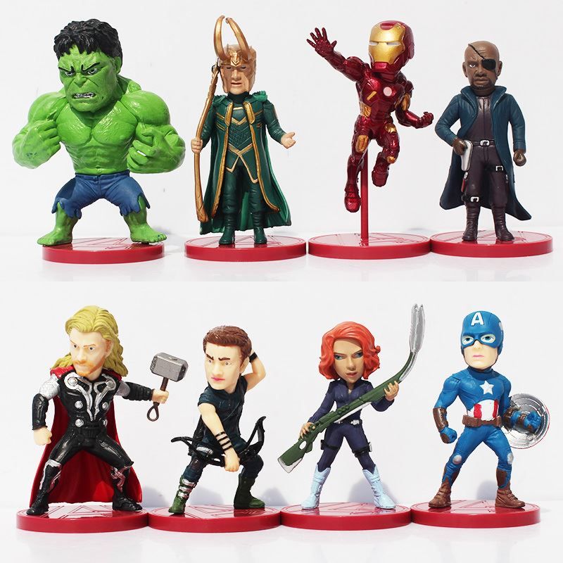 Grosshandel 8 Teile Satz Avengers 2 Alter Von Ultron Pvc Figur Spielzeug Thor Hulk Iron Man Captain America Schwarze Witwe Hawkeye Loki Figuren Von Tomboy777 21 88 Auf De Dhgate Com Dhgate