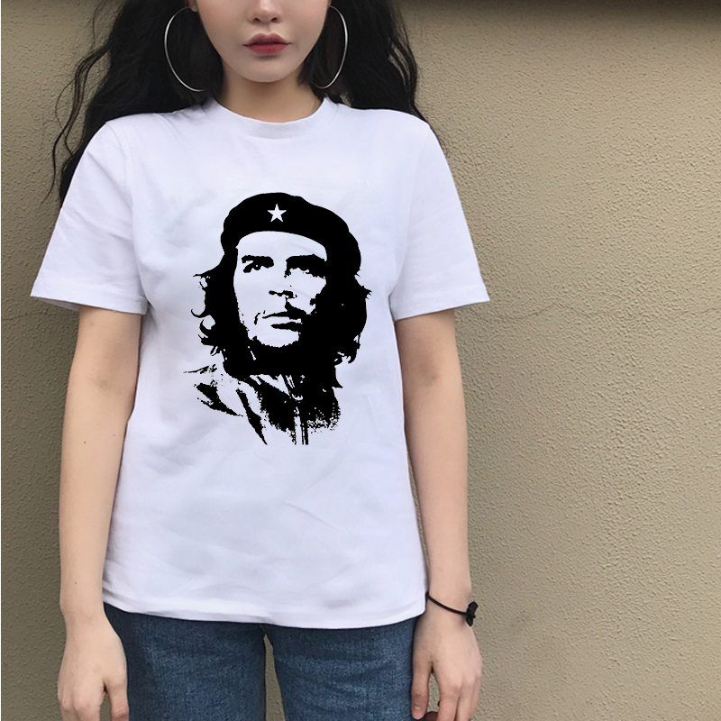 Camiseta con gráfico de Che Guevara en algodón 100% Camiseta con estampado gráfico de