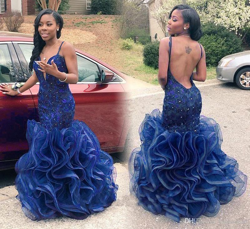 blue and black prom