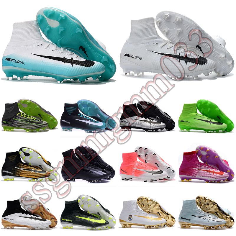 OriGINal para hombre botas de fútbol altas tobilleras CR7 SupERfly AG zapatillas