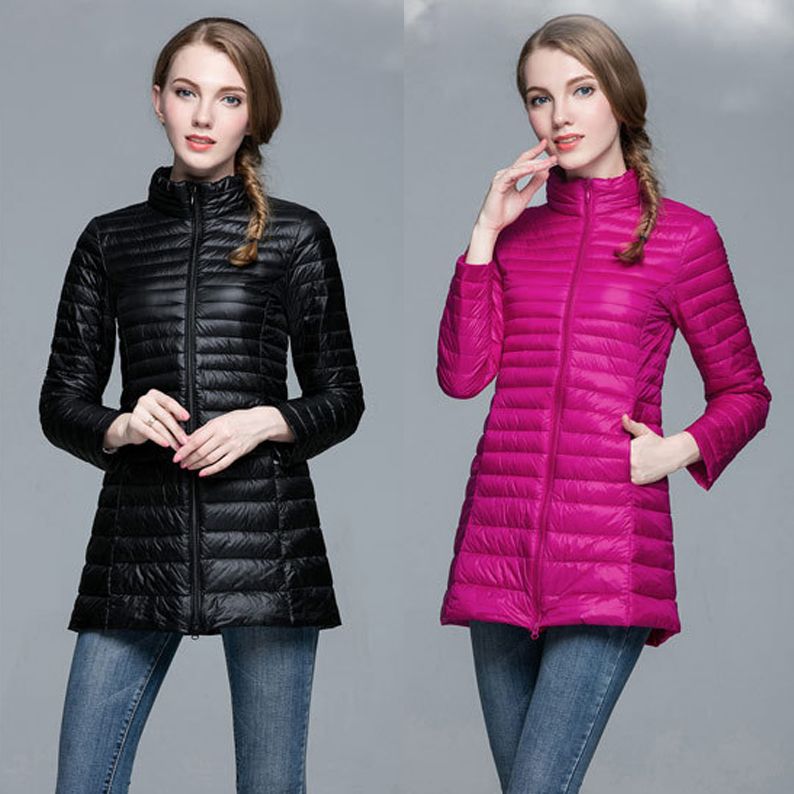 New Thin Down Coat Plus Size Women Winter Clothing Long Designer Coats Woman Korean Fashion Warm Canada Jackets For From Bluedream89 26 65 Dhgate Com New Thin Down Coat Plus Size Women, What Is The Warmest Thinnest Winter Coat