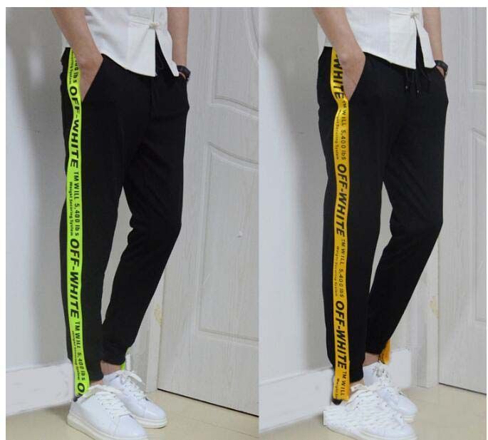 mens off white joggers