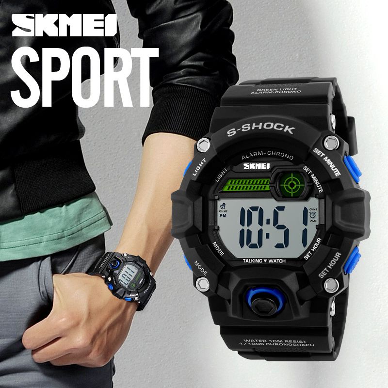 satin al skmei 1162 erkekler kadinlar rus konusan saat spor izle dijital saat acik el isik spor saati alarm relogio tl88 37 dhgate comda