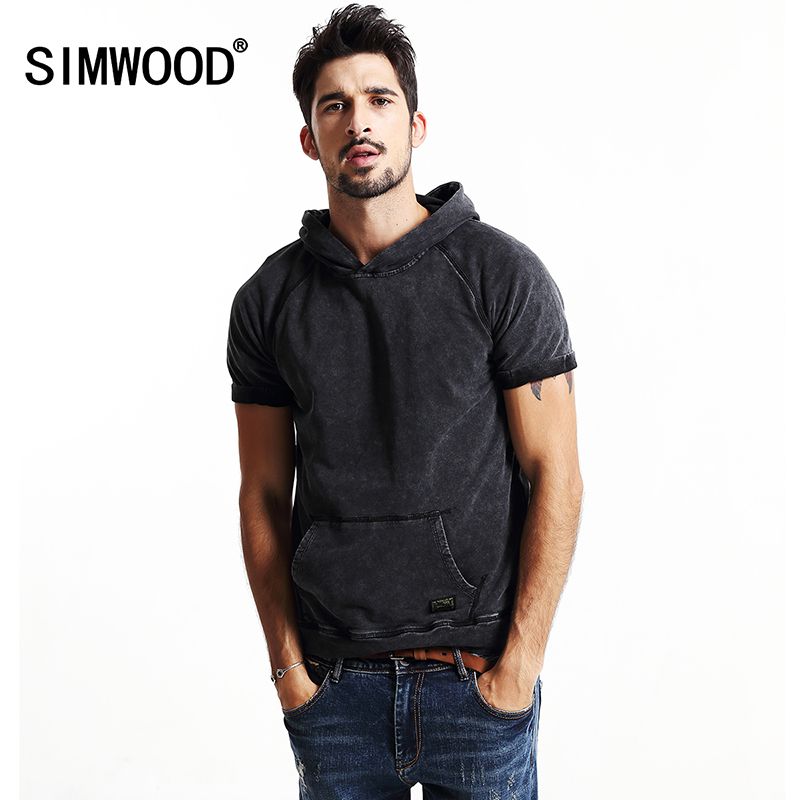 Acquista Felpa Da Uomo A Maniche Corte In Felpa Con Cappuccio A Maniche Lunghe Con Cappuccio In Pile A Tinta Unita Allingrosso Simwood Due Colori Wy8022 A 31 22 Dal Mujing Dhgate Com