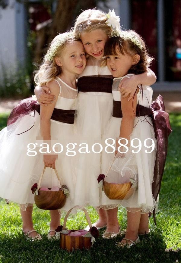 flower girl burgundy sash
