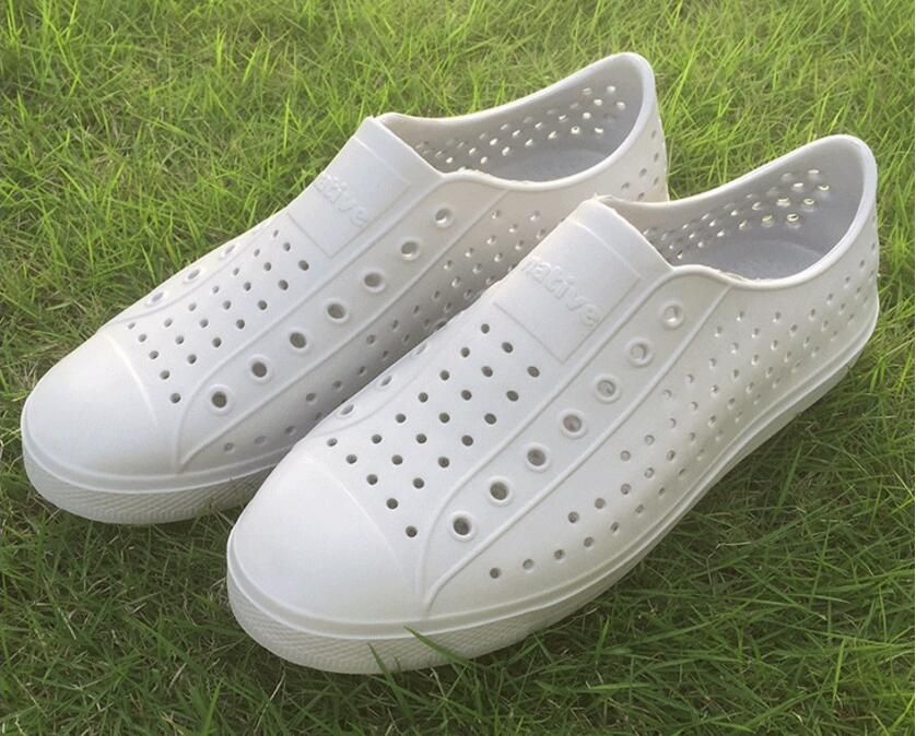 beach shoes with holes