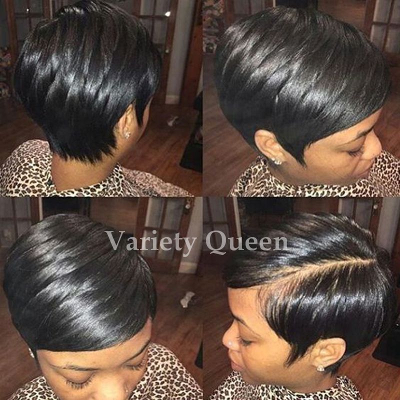 short pixie cut lace front wig