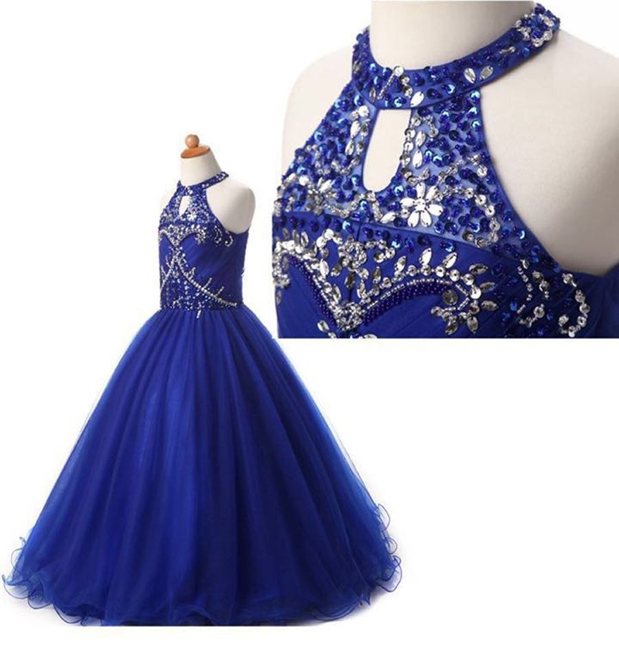 halter neck flower girl dresses