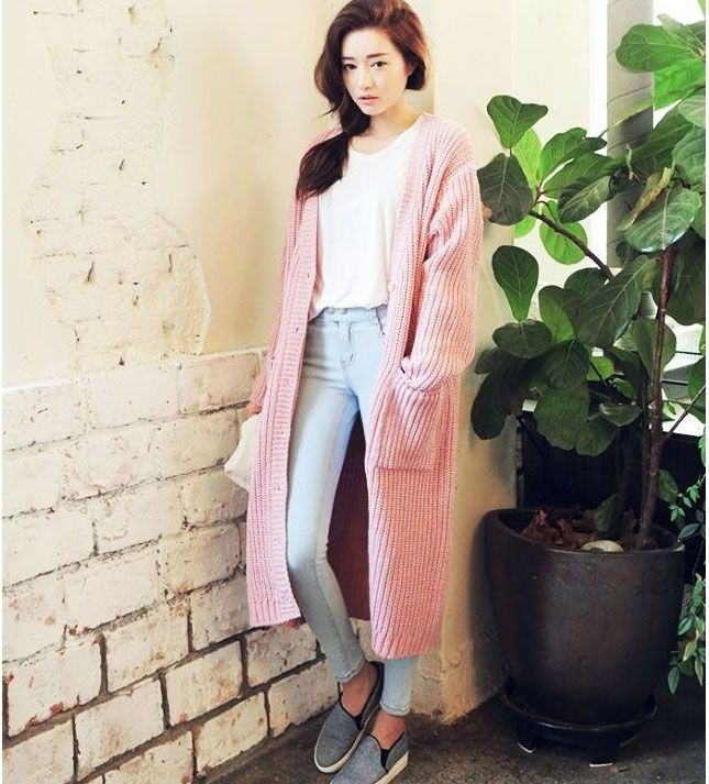 long cardigan style