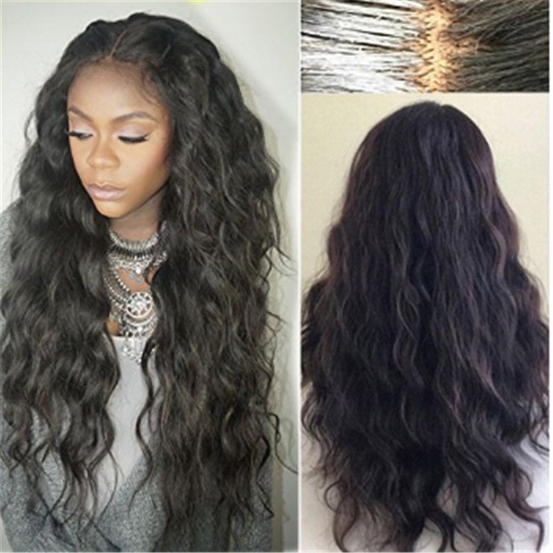8a Brazilian Wet And Wavy Full Lace Human Hair Wigs For Black