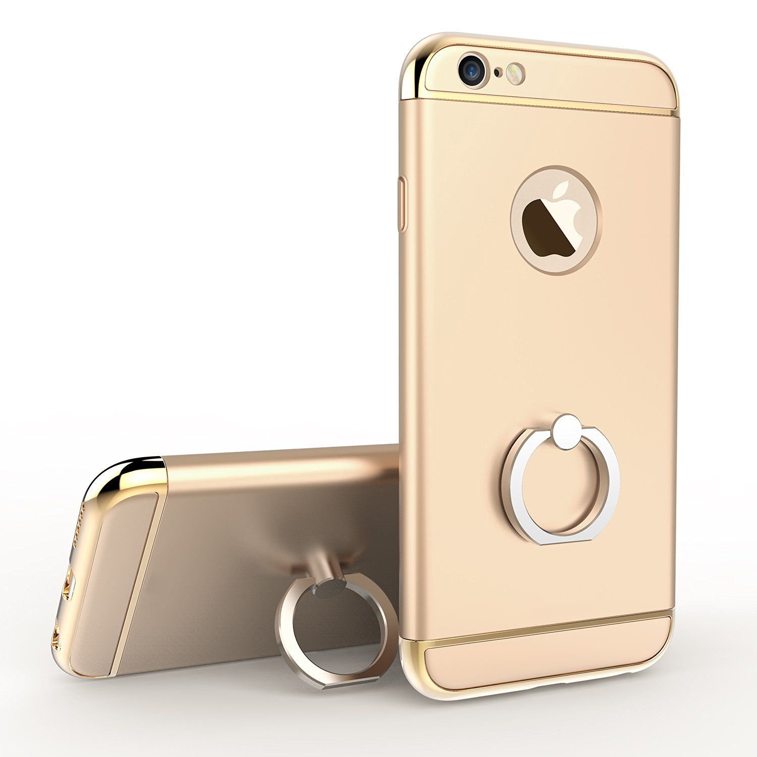 Luxury 3D Aluminum Metal Buckles Finger Phone Ring Case Holder For