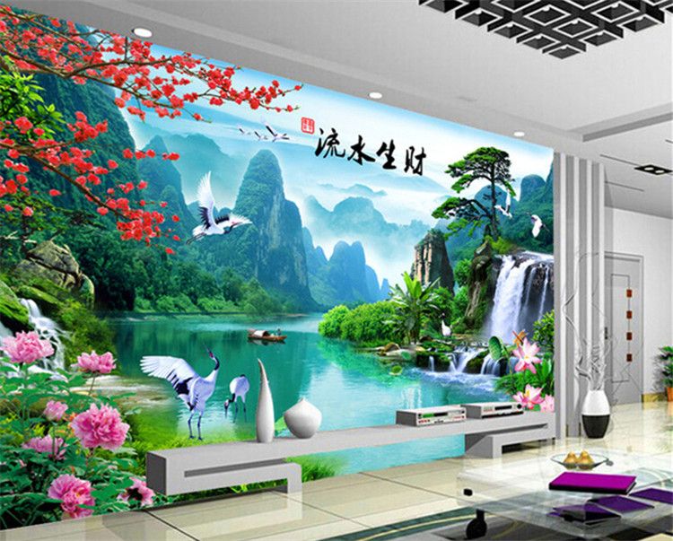 custom photo wall mural 3d wallpaper Luxury Quality HD Crane Falls natural beauty of the landscape custom photo wall mural 3d wallpaper Luxury Quality HD Crane Falls natural beauty of the landscape