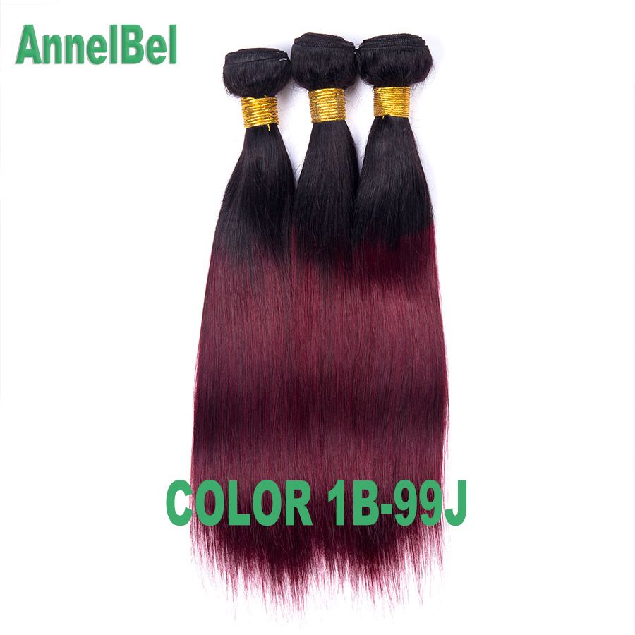 Brazilian Straight Virgin Human Hair Weave Ombre Color 1b 99j Dark Red Wine Burgundy Indian Peruvian Malaysian Human Hair Bundles Cheap Weft Hair