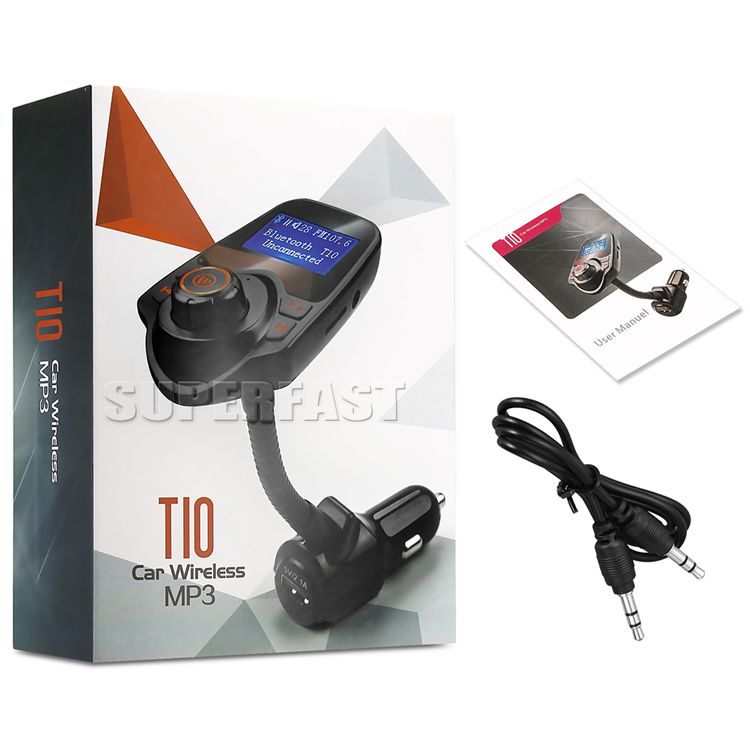 T10 Sem Fio Car Mp3 Bluetooth Car 