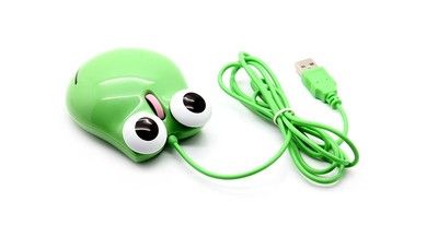 Zielona mysz żaba