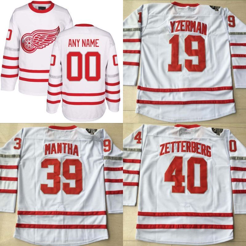 red wings centennial jersey