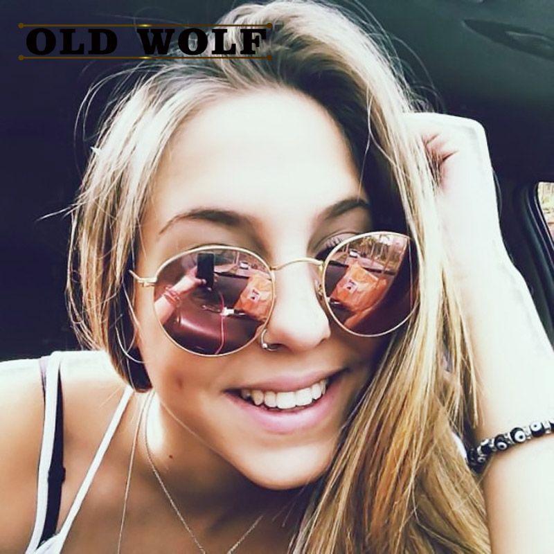 women's round polarized sunglasses